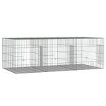 Petshop - Accesorii petshop - Culcusuri si custi - Custi interior si exterior - Cusca pentru iepuri, 3 panouri, 163x79x54 cm, fier galvanizat - Infinity.ro
