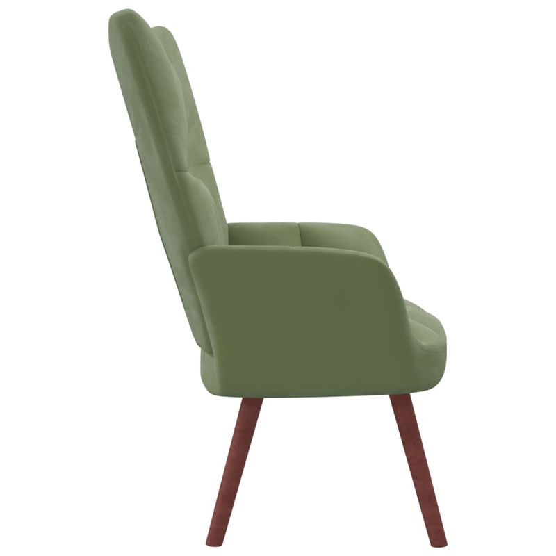 Casa si Gradina - Mobilier - Scaune si fotolii - Fotolii - Fotoliu de relaxare, verde deschis, catifea - Infinity.ro