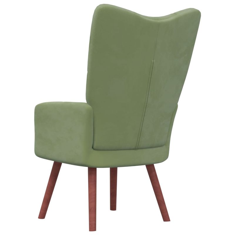 Casa si Gradina - Mobilier - Scaune si fotolii - Fotolii - Fotoliu de relaxare, verde deschis, catifea - Infinity.ro