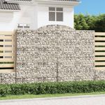Casa si Gradina - Gradina si terasa - Garduri, panouri si accesorii - Cosuri gabion arcuite, 13 buc 300x50x220/240cm, fier galvanizat - Infinity.ro
