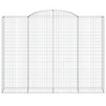 Casa si Gradina - Gradina si terasa - Garduri, panouri si accesorii - Cosuri gabion arcuite, 13 buc 300x50x220/240cm, fier galvanizat - Infinity.ro