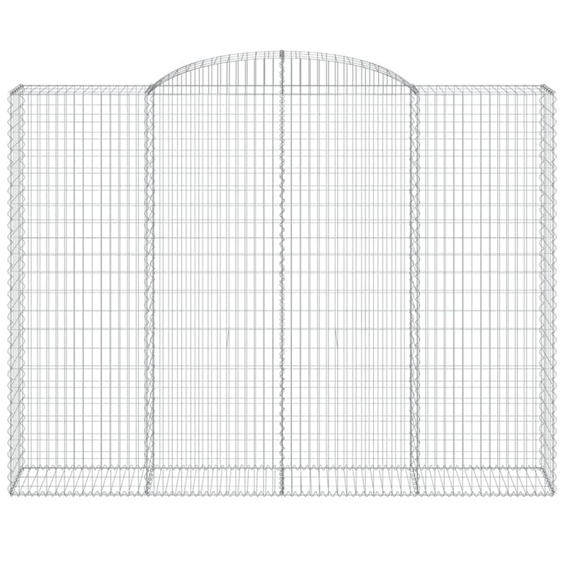 Casa si Gradina - Gradina si terasa - Garduri, panouri si accesorii - Cosuri gabion arcuite, 13 buc 300x50x220/240cm, fier galvanizat - Infinity.ro