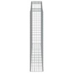 Casa si Gradina - Gradina si terasa - Garduri, panouri si accesorii - Cosuri gabion arcuite, 13 buc 300x50x220/240cm, fier galvanizat - Infinity.ro