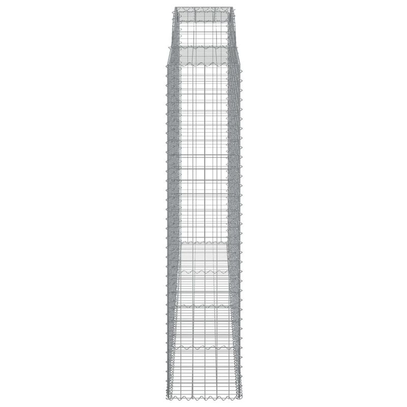 Casa si Gradina - Gradina si terasa - Garduri, panouri si accesorii - Cosuri gabion arcuite, 13 buc 300x50x220/240cm, fier galvanizat - Infinity.ro