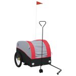 Sport si Outdoor/Ciclism/Accesorii pentru biciclete/Remorci biciclete - Remorca pentru biciclete, negru si rosu, 45 kg, fier - Infinity.ro