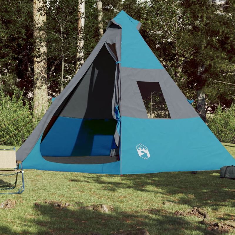 Sport si Outdoor - Camping - Corturi camping - Cort de camping pentru 7 persoane, albastru, impermeabil - Infinity.ro