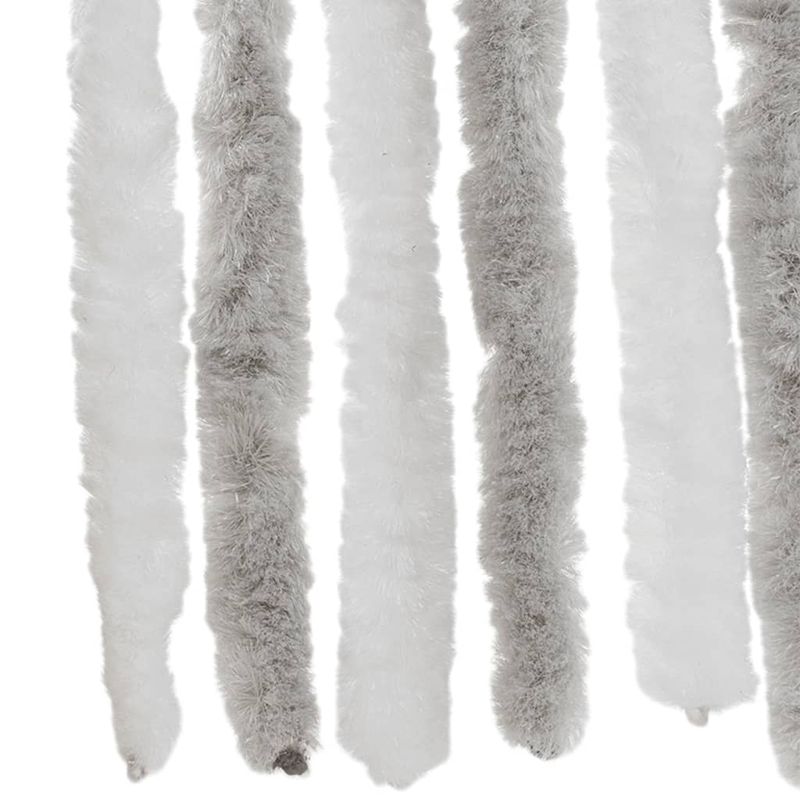 Casa si Gradina - Textile si covoare - Perdele si draperii - Perdele - Perdea pentru insecte, gri deschis si alb, 90x200 cm, chenille - Infinity.ro