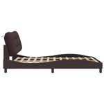 Casa si Gradina - Mobilier - Paturi si accesorii - Paturi - Cadru de pat cu tablie, maro inchis, 140x200 cm, textil - Infinity.ro