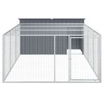 Petshop - Accesorii petshop - Culcusuri si custi - Custi interior si exterior - Cusca caine cu tarc antracit 197x396x110 cm otel galvanizat - Infinity.ro