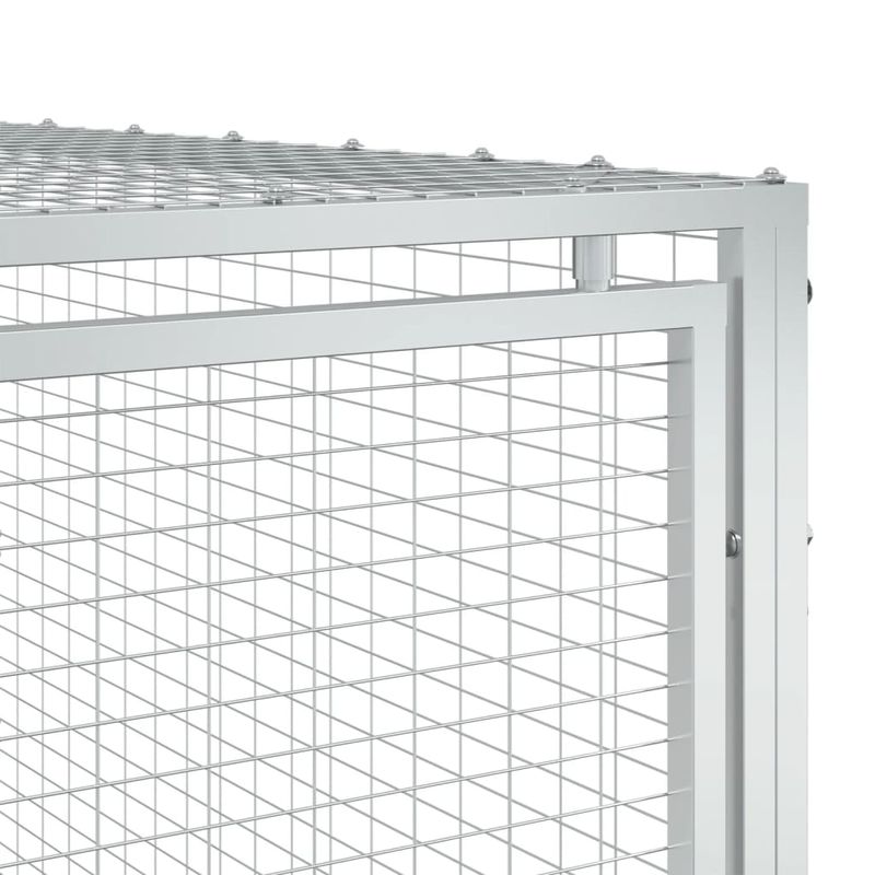 Petshop - Accesorii petshop - Culcusuri si custi - Custi interior si exterior - Cusca caine cu tarc antracit 197x396x110 cm otel galvanizat - Infinity.ro