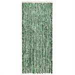 Casa si Gradina - Textile si covoare - Rulouri si jaluzele - Perdea pentru insecte, verde si alb, 100x200 cm, chenille - Infinity.ro