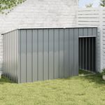 Petshop - Accesorii petshop - Culcusuri si custi - Custi interior si exterior - Cusca caine cu acoperis antracit 196x91x110 cm otel galvanizat - Infinity.ro