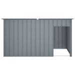 Petshop - Accesorii petshop - Culcusuri si custi - Custi interior si exterior - Cusca caine cu acoperis antracit 196x91x110 cm otel galvanizat - Infinity.ro