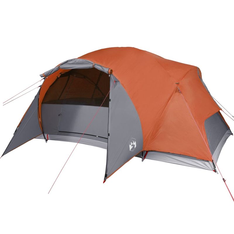 Sport si Outdoor - Camping - Corturi camping - Cort de camping pentru 8 persoane, gri/portocaliu, impermeabil - Infinity.ro