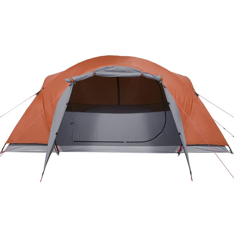 Sport si Outdoor - Camping - Corturi camping - Cort de camping pentru 8 persoane, gri/portocaliu, impermeabil - Infinity.ro