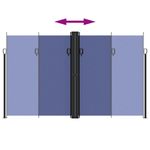 Casa si Gradina - Gradina si terasa - Umbrele si pavilioane - Umbrele - Copertina laterala retractabila, albastru, 200x600 cm - Infinity.ro