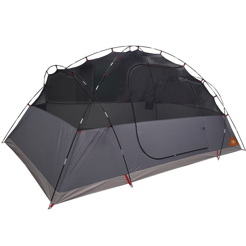 Sport si Outdoor - Camping - Corturi camping - Cort de camping pentru 8 persoane, gri/portocaliu, impermeabil - Infinity.ro
