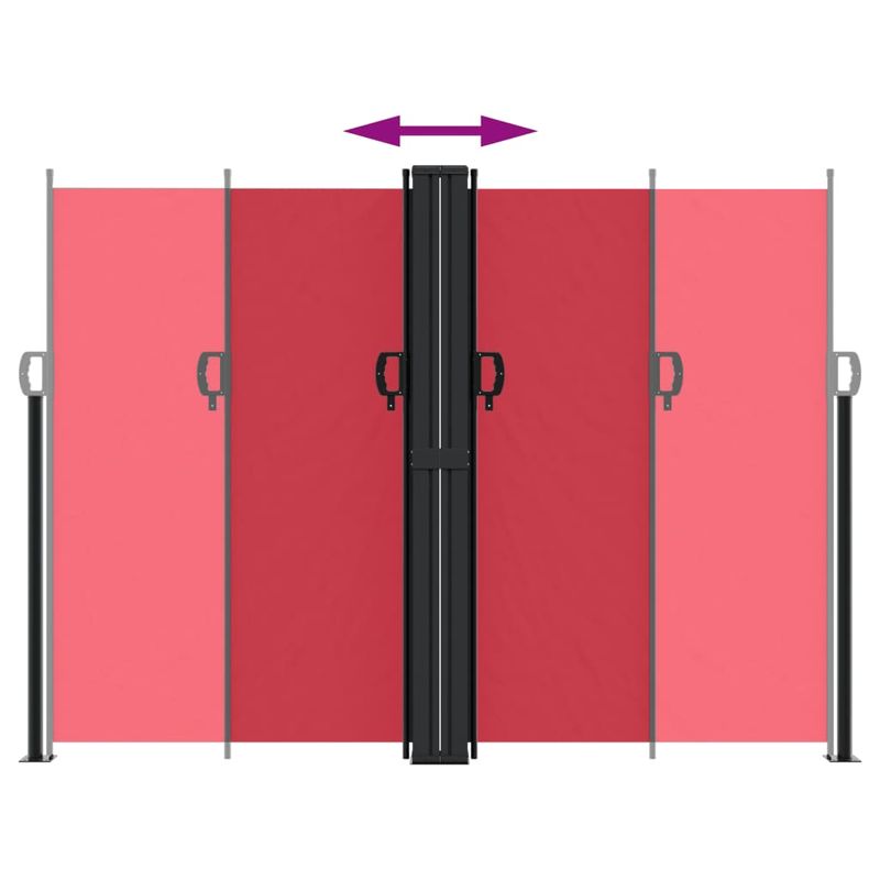 Casa si Gradina - Gradina si terasa - Umbrele si pavilioane - Umbrele - Copertina laterala retractabila, rosu, 180x600 cm - Infinity.ro