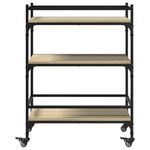 Casa si Gradina - Bucatarie si vesela - Ustensile bucatarie - Cosuri servire - Carucior de bucatarie, stejar sonoma, 65x40x86,5 cm, lemn - Infinity.ro