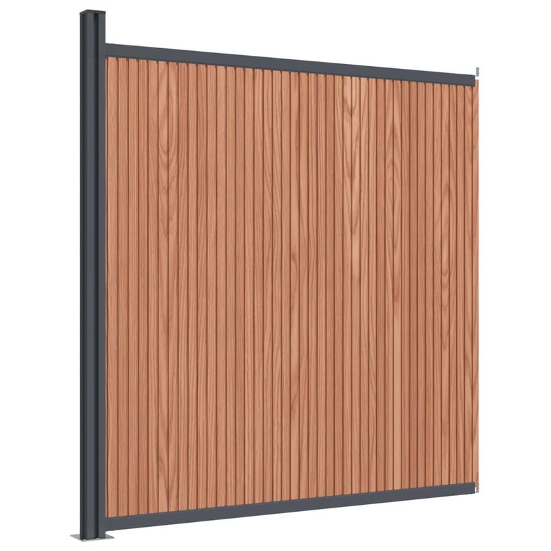 Casa si Gradina - Gradina si terasa - Garduri, panouri si accesorii - Panouri de gard, maro, 173x186 cm, WPC - Infinity.ro