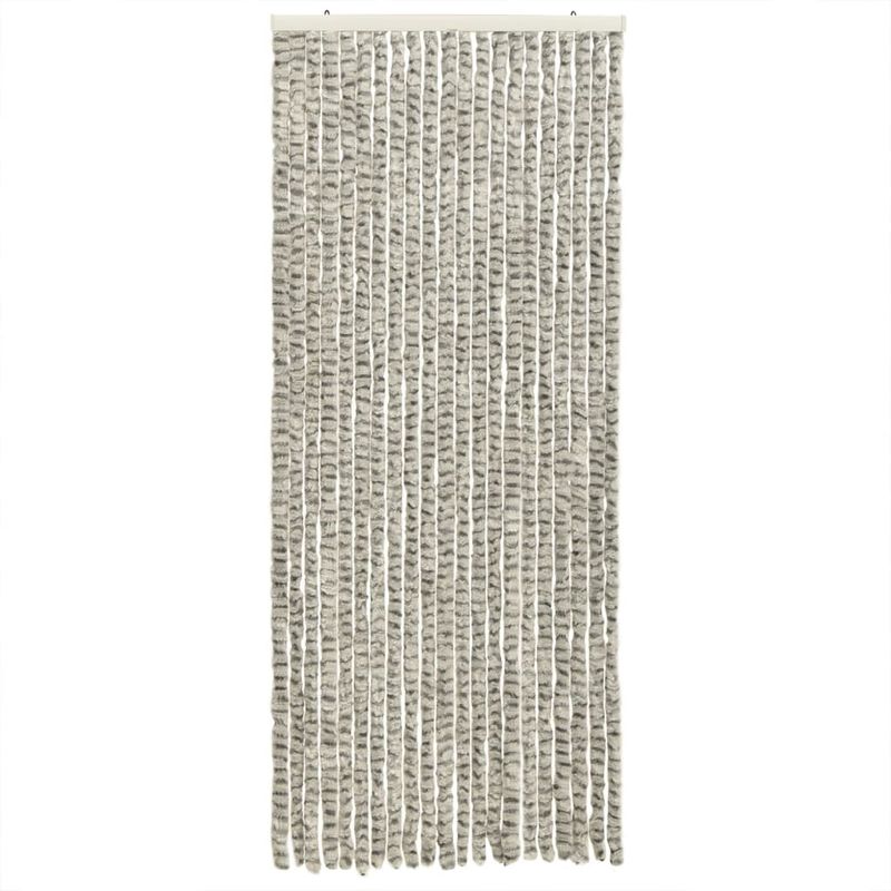 Casa si Gradina - Textile si covoare - Rulouri si jaluzele - Perdea pentru insecte gri deschis si gri inchis100x230cmchenille - Infinity.ro