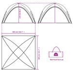 Sport si Outdoor - Camping - Corturi camping - Cort de petrecere, alb, 360x360x219 cm, tafta 190T - Infinity.ro