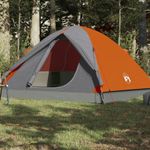 Sport si Outdoor - Camping - Corturi camping - Cort de camping pentru 6 persoane, gri/portocaliu, impermeabil - Infinity.ro