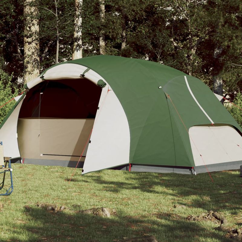Sport si Outdoor - Camping - Corturi camping - Cort de camping 8 pers. verde, impermeabil, configurare rapida - Infinity.ro