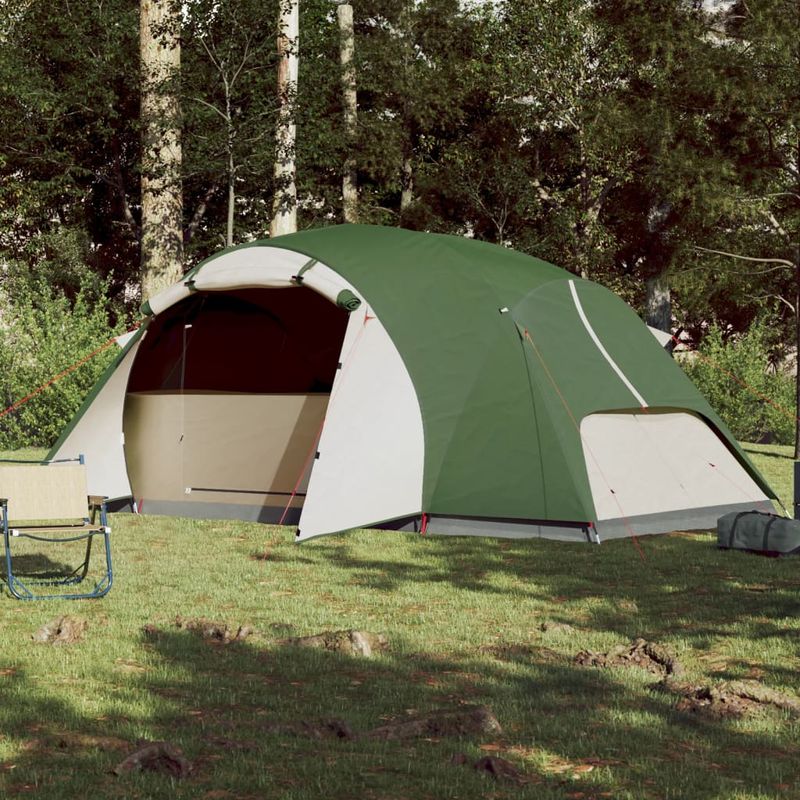 Sport si Outdoor - Camping - Corturi camping - Cort de camping 8 pers. verde, impermeabil, configurare rapida - Infinity.ro