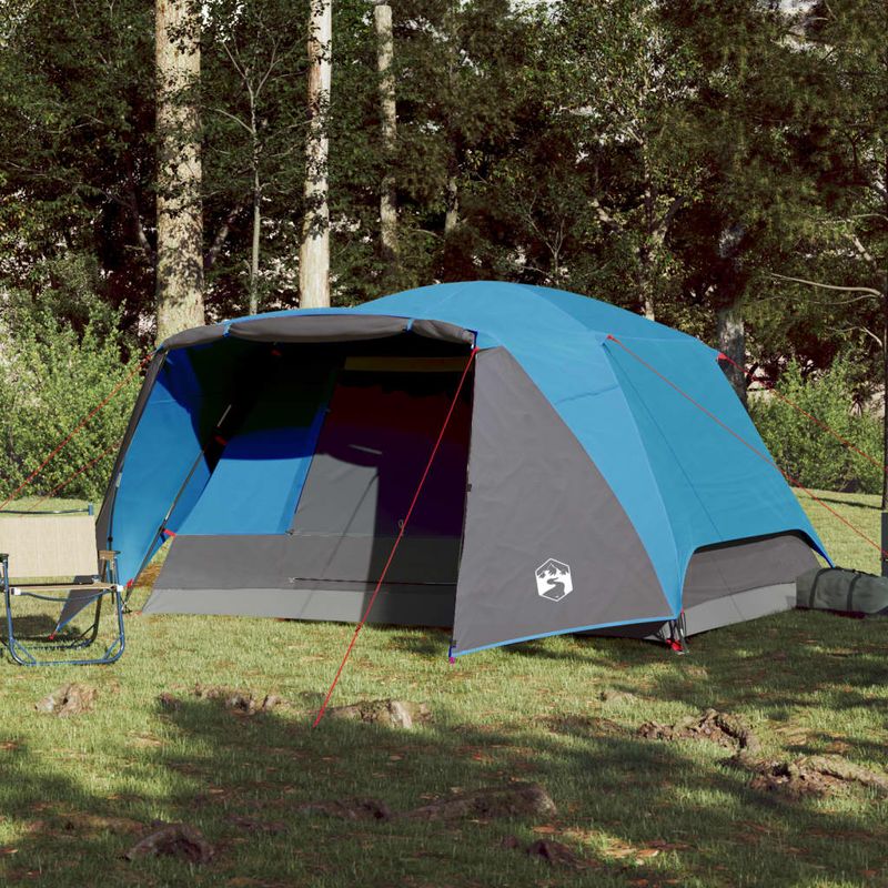 Sport si Outdoor - Camping - Corturi camping - Cort de camping pentru 4 persoane, albastru, impermeabil - Infinity.ro