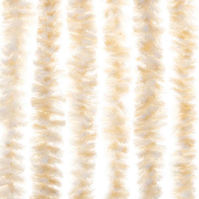 Casa si Gradina - Textile si covoare - Perdele si draperii - Perdele - Perdea pentru insecte, bej si alb, 100x230 cm, chenille - Infinity.ro
