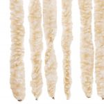 Casa si Gradina - Textile si covoare - Perdele si draperii - Perdele - Perdea pentru insecte, bej si alb, 100x230 cm, chenille - Infinity.ro