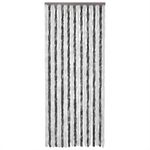 Casa si Gradina - Textile si covoare - Rulouri si jaluzele - Perdea pentru insecte, gri si alb, 100x230 cm, chenille - Infinity.ro
