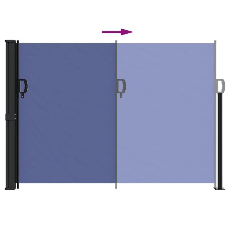 Casa si Gradina - Gradina si terasa - Umbrele si pavilioane - Umbrele - Copertina laterala retractabila, albastru, 140x300 cm - Infinity.ro