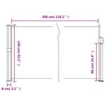 Casa si Gradina - Gradina si terasa - Umbrele si pavilioane - Umbrele - Copertina laterala retractabila, albastru, 140x300 cm - Infinity.ro