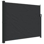 Casa si Gradina - Gradina si terasa - Umbrele si pavilioane - Umbrele - Copertina laterala retractabila, negru, 160 x 600 cm - Infinity.ro