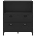 Casa si Gradina - Mobilier - Biblioteci si rafturi - Biblioteci - Biblioteca „VIKEN”, negru, 80x40x90 cm, lemn masiv de pin - Infinity.ro