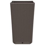 Casa si Gradina - Gradinarit si plante - Plante si ghivece - Ghivece si suporturi - Jardiniere de gradina, 4 buc., maro, 32,5x32,5x57 cm, PP - Infinity.ro