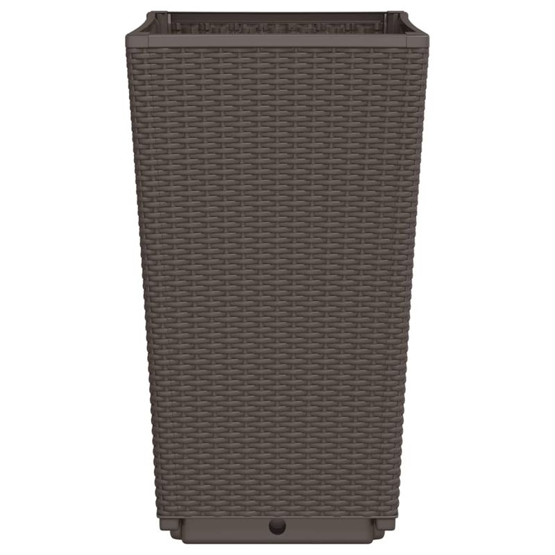 Casa si Gradina - Gradinarit si plante - Plante si ghivece - Ghivece si suporturi - Jardiniere de gradina, 4 buc., maro, 32,5x32,5x57 cm, PP - Infinity.ro