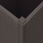 Casa si Gradina - Gradinarit si plante - Plante si ghivece - Ghivece si suporturi - Jardiniere de gradina, 4 buc., maro, 32,5x32,5x57 cm, PP - Infinity.ro