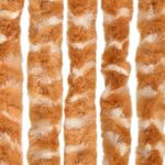 Casa si Gradina - Textile si covoare - Perdele si draperii - Perdele - Perdea pentru insecte, ocru si alb, 100x200 cm, chenille - Infinity.ro
