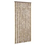 Casa si Gradina - Textile si covoare - Perdele si draperii - Perdele - Perdea pentru insecte, maro inchis si bej, 56x185 cm, chenille - Infinity.ro