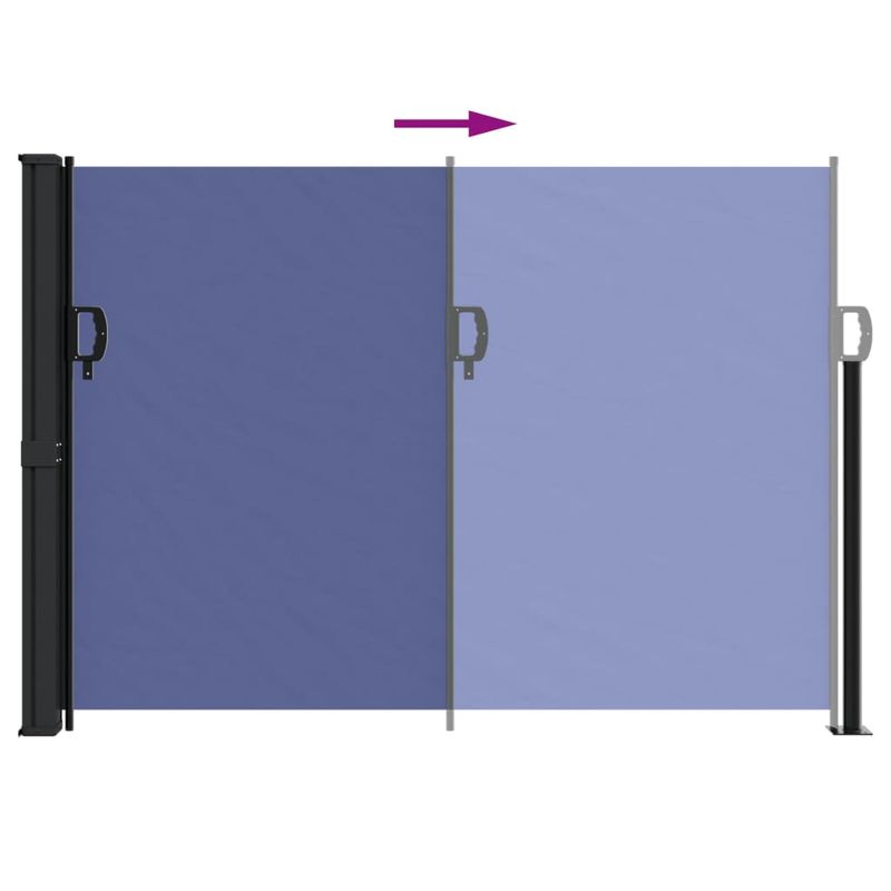 Casa si Gradina - Gradina si terasa - Umbrele si pavilioane - Umbrele - Copertina laterala retractabila, albastru, 140x600 cm - Infinity.ro