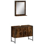 Casa si Gradina - Mobilier - Seturi de mobilier - Seturi baie - Set dulapuri de baie, 2 piese, stejar afumat, lemn prelucrat - Infinity.ro