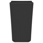 Casa si Gradina - Gradinarit si plante - Plante si ghivece - Ghivece si suporturi - Jardiniere de gradina, 2 buc., negru, 32,5x32,5x57 cm, PP - Infinity.ro