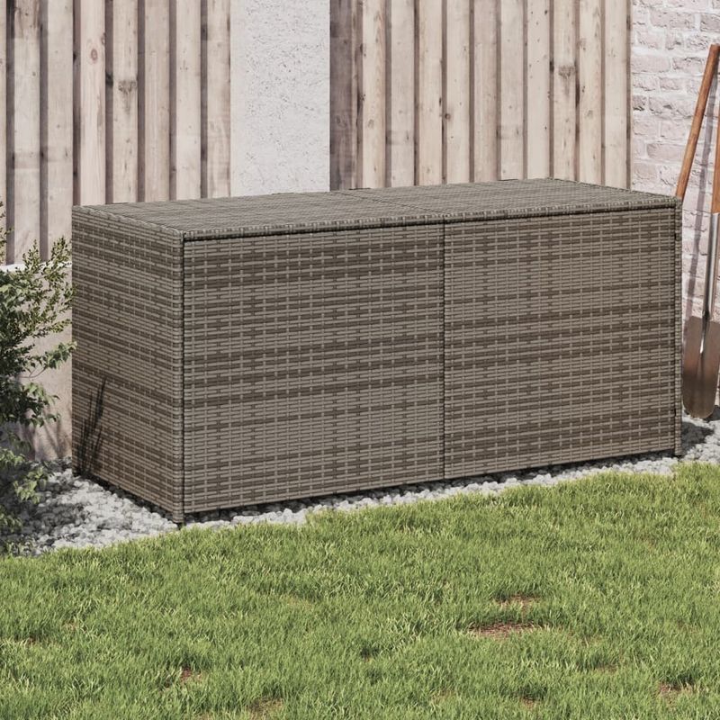 Casa si Gradina - Gradina si terasa - Mobilier exterior - Dulapuri si lazi depozitare exterior - Lada de depozitare pentru gradina, gri, 283 L, poliratan - Infinity.ro