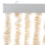 Casa si Gradina - Textile si covoare - Perdele si draperii - Perdele - Perdea pentru insecte, bej si alb, 56x185 cm, chenille - Infinity.ro