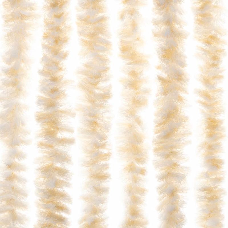 Casa si Gradina - Textile si covoare - Perdele si draperii - Perdele - Perdea pentru insecte, bej si alb, 56x185 cm, chenille - Infinity.ro