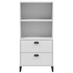 Casa si Gradina - Mobilier - Biblioteci si rafturi - Biblioteci - Biblioteca „VIKEN”, alb, 60x35x123 cm, lemn masiv de pin - Infinity.ro