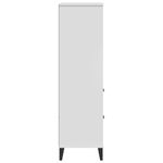 Casa si Gradina - Mobilier - Biblioteci si rafturi - Biblioteci - Biblioteca „VIKEN”, alb, 60x35x123 cm, lemn masiv de pin - Infinity.ro